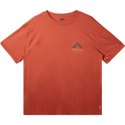 Quiksilver Bloom Organic Cotton Graphic T-shirt In Red