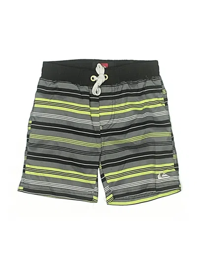 Pre-owned Quiksilver Kids' Board Shorts In Green