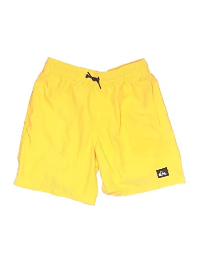 Pre-owned Quiksilver Kids' Board Shorts In Orange