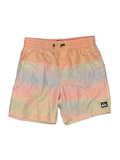 Pre-owned Quiksilver Kids' Board Shorts In Orange