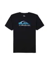 Quiksilver Boy's Omni Wave Print T-shirt In Black