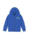 Quiksilver Boy's Over The Wave Logo Hoodie In Nebula Blue