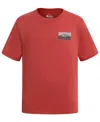 Quiksilver Boys 8-20 Short Sleeve Logo-driven Retro T-shirt In Red