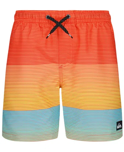 Quiksilver Kids' Boys' 8-20 Everyday Mix Stripe Swim Board Shorts In Multi