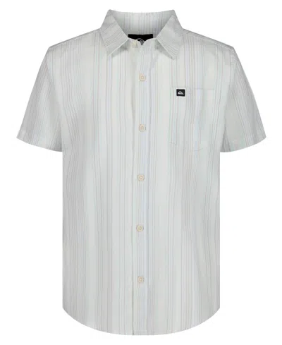 Quiksilver Kids' Boys' 8-20 Island Stripe Button-up Shirt In Neutral