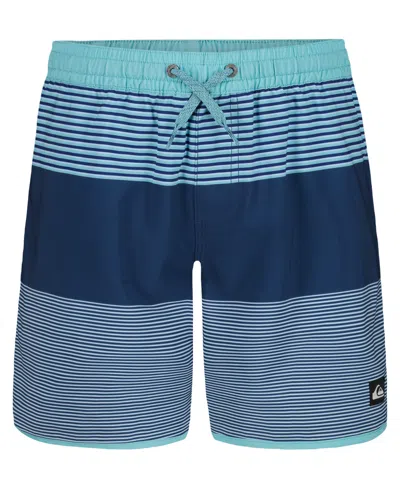 Quiksilver Kids' Boys' 8-20 Surfsilk Tijuana Stripe Swim Board Shorts In Blue