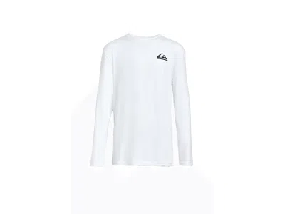 Quiksilver Kids' Everyday Surf T-shirts Long Sleeve Boy's Swimwear White : 3 Toddler, Elastane/polyester
