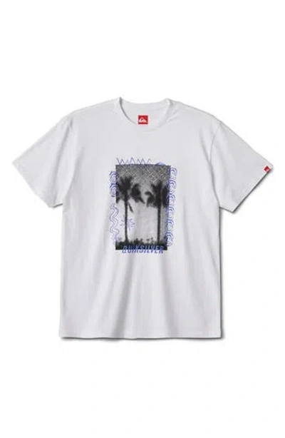 Quiksilver Byond The Palms Graphic T-shirt In White