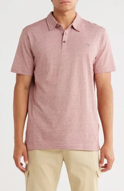 Quiksilver Cameron Yarn Dyed Polo In Brown