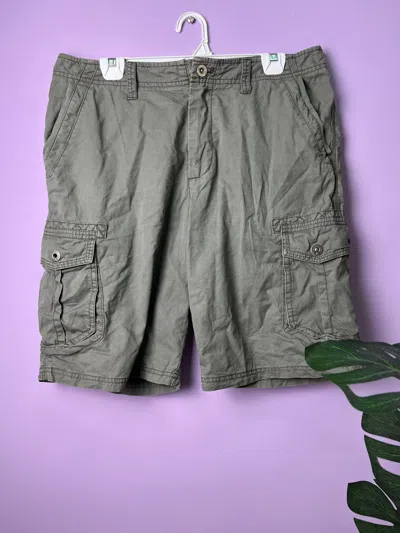 Pre-owned Quiksilver Cargo Pants In Grey