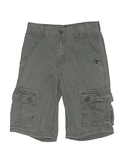 Pre-owned Quiksilver Kids' Cargo Shorts In Gray