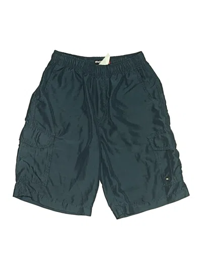 Pre-owned Quiksilver Kids' Cargo Shorts In Green