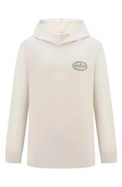 Quiksilver Kids'  Chained Graphic Hooded Long Sleeve T-shirt In Neutral