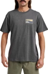 Quiksilver Coastal Vibes Graphic T-shirt In Gray