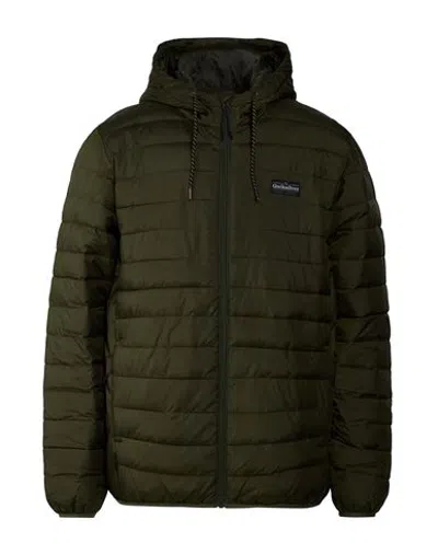 Quiksilver Coats & Jackets - Puffers In Military Green - Black