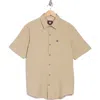 Quiksilver Danya Short Sleeve Cotton Button-up Shirt