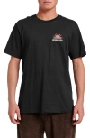 Quiksilver Dawn Patrol Graphic T-shirt In Black