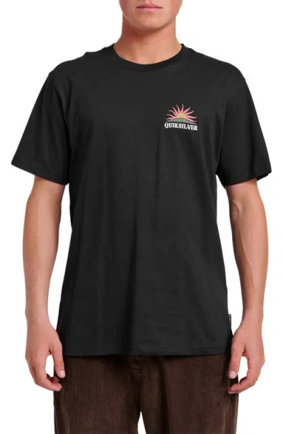 Quiksilver Dawn Patrol Graphic T-shirt In Black