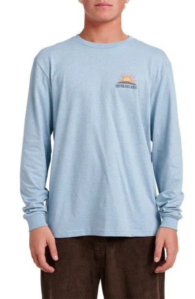 Quiksilver Dawn Patrol Long Sleeve Graphic T-shirt In Blue