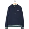 Quiksilver Dion Stripe Trim Hoodie In Blue