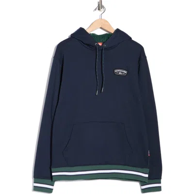 Quiksilver Dion Stripe Trim Hoodie In Blue