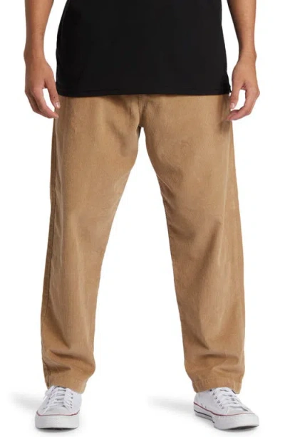 Quiksilver Dna Beach Organic Cotton Twill Pants In Brown