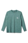 Quiksilver Men's Dna Logo Surf Long Sleeve T-shirt In Green