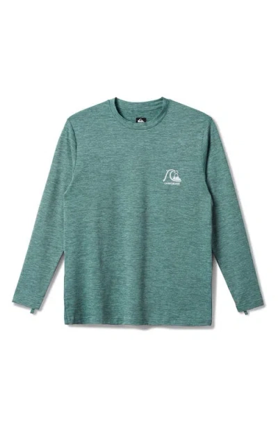 Quiksilver Dna Logo Surf Long Sleeve Rashguard In Green