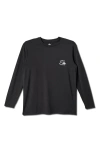Quiksilver Dna Logo Surf Long Sleeve Rashguard In Animal Print