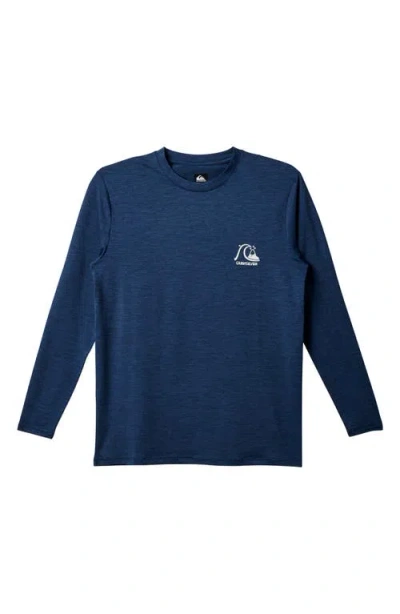 Quiksilver Dna Logo Surf Long Sleeve Rashguard In Blue