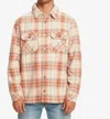 Quiksilver Epic Surf Fleece Overshirt In Birch Plaid In Multi