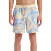 Quiksilver Everyday 17" Trippin' Palm Water Repellent Swim Trunks In Yellow