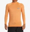Quiksilver Everyday Long Sleeve Surf Tee In Tangerine In Orange