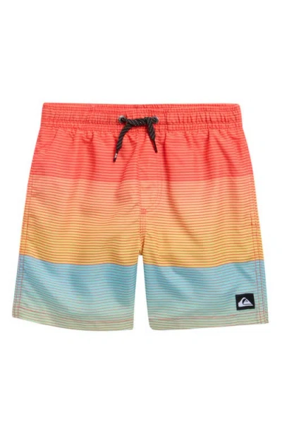 Quiksilver Kids'  Everyday Mix Stripe Board Shorts In Multi