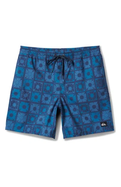 Quiksilver Everyday Mix Volley Swim Trunks In Blue
