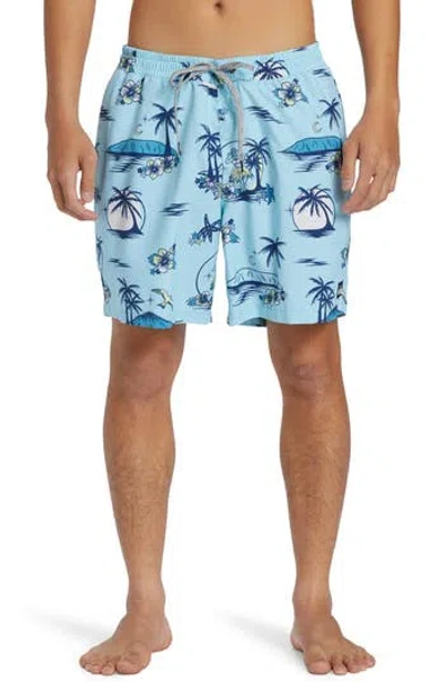 Quiksilver Everyday Mix Volley Swim Trunks In Island Paradise Print
