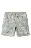 Quiksilver Everyday Mix Volley Swim Trunks In Pale Aloe