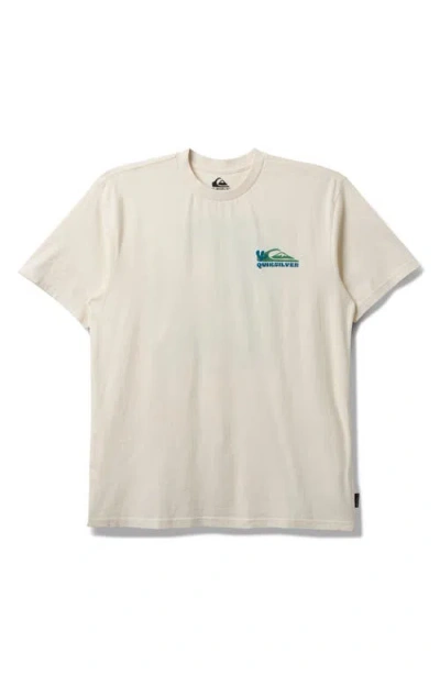 Quiksilver Everyday Paradise Cotton Graphic T-shirt In White