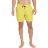 Quiksilver Everyday Solid Volley Swim Trunks In Brown