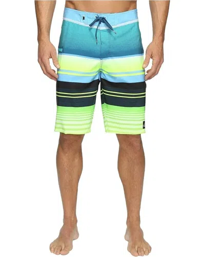Quiksilver Everyday Stripe Vee Boardshorts Men's Blue 21" Swimwear Jdm1450 In Multi