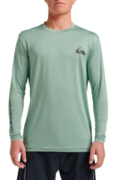Quiksilver Everyday Surf Long Sleeve Performance Rashguard In Green