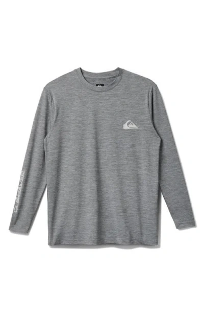 Quiksilver Everyday Surf Long Sleeve Performance Rashguard In Smoked Grey