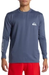 Quiksilver Everyday Surf Long Sleeve Performance Rashguard In Vintage Indigo Venture