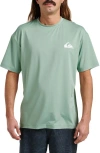 Quiksilver Everyday Surf Short Sleeve Rashguard In Green