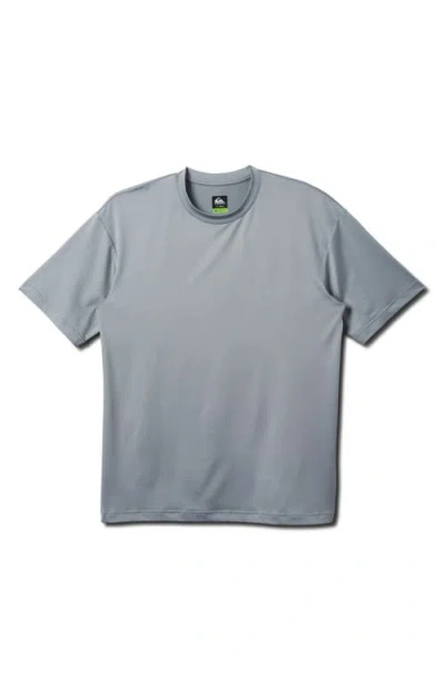 Quiksilver Everyday Surf Short Sleeve Rashguard In Smoked Gray