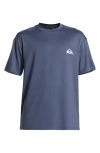 Quiksilver Everyday Surf Short Sleeve Rashguard In Vintage Indigo Venture