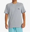 Quiksilver Everyday Surf Short Sleeve Tee In Sje0-quarry In Gray