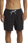 Quiksilver Everyday Vert Volley Swim Trunks In Black.