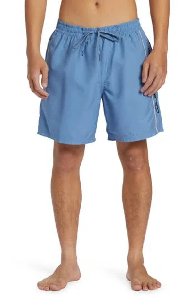 Quiksilver Everyday Vert Volley Swim Trunks In Coronet Blue