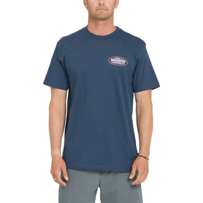 Quiksilver Firecracker Mt0 Graphic T-shirt In Blue